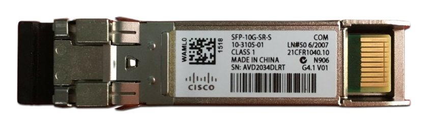 Cisco SFP-10G-SR-S 10GBASE-SR S-Class SFP+ Transceiver