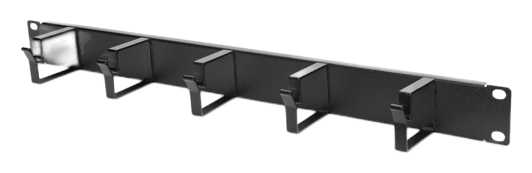 DIGITUS 19-inch 1U Cable Management Panel — 5 Rings