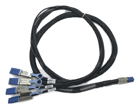 HPE 805150-001 Mini-SAS HD to 4 × SAS Fanout Cable — 2m