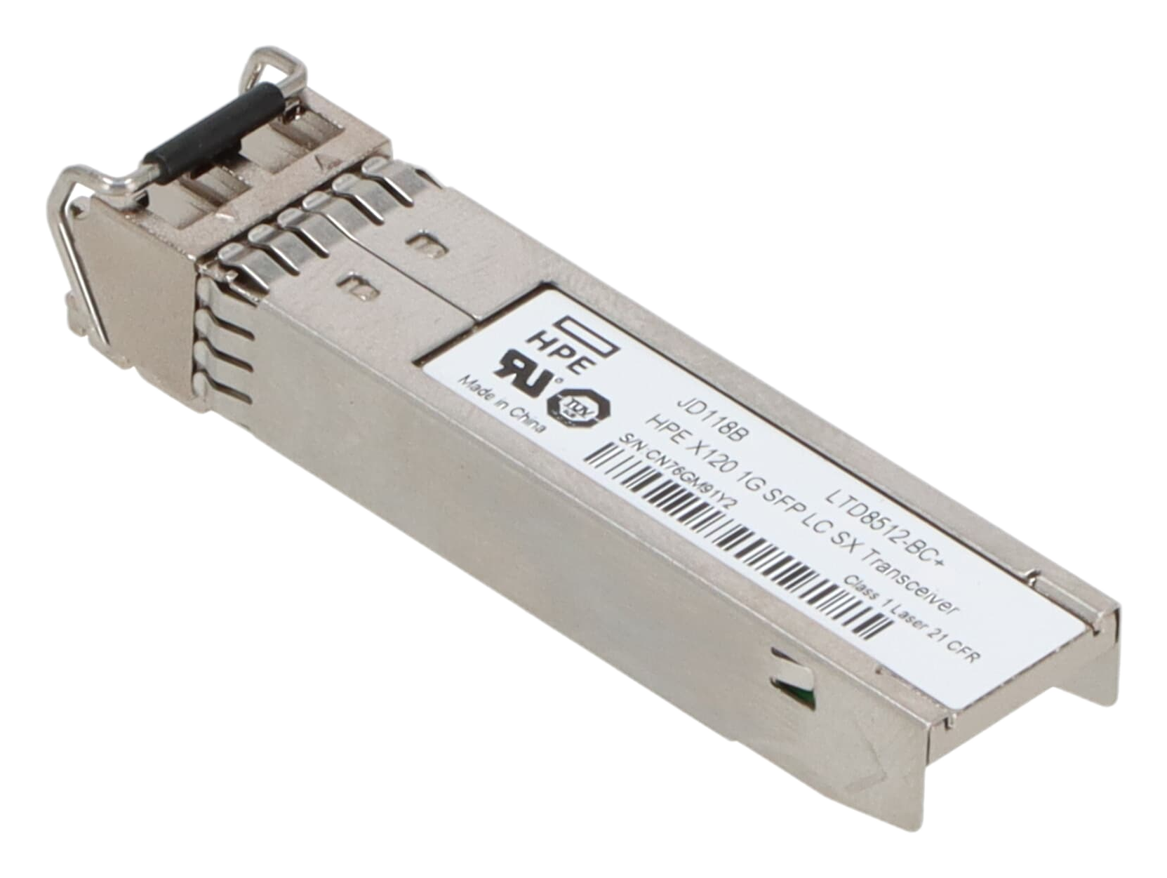 HPE JD118B X120 1G SFP LC SX Transceiver